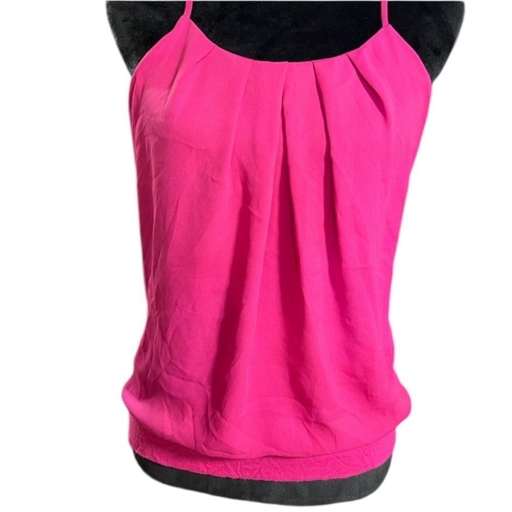 🩷🩷EUC- PINK DRESSY TANK TOP BLOUSE WITH ELASTIC BOTTON 🩷🩷SZ SP